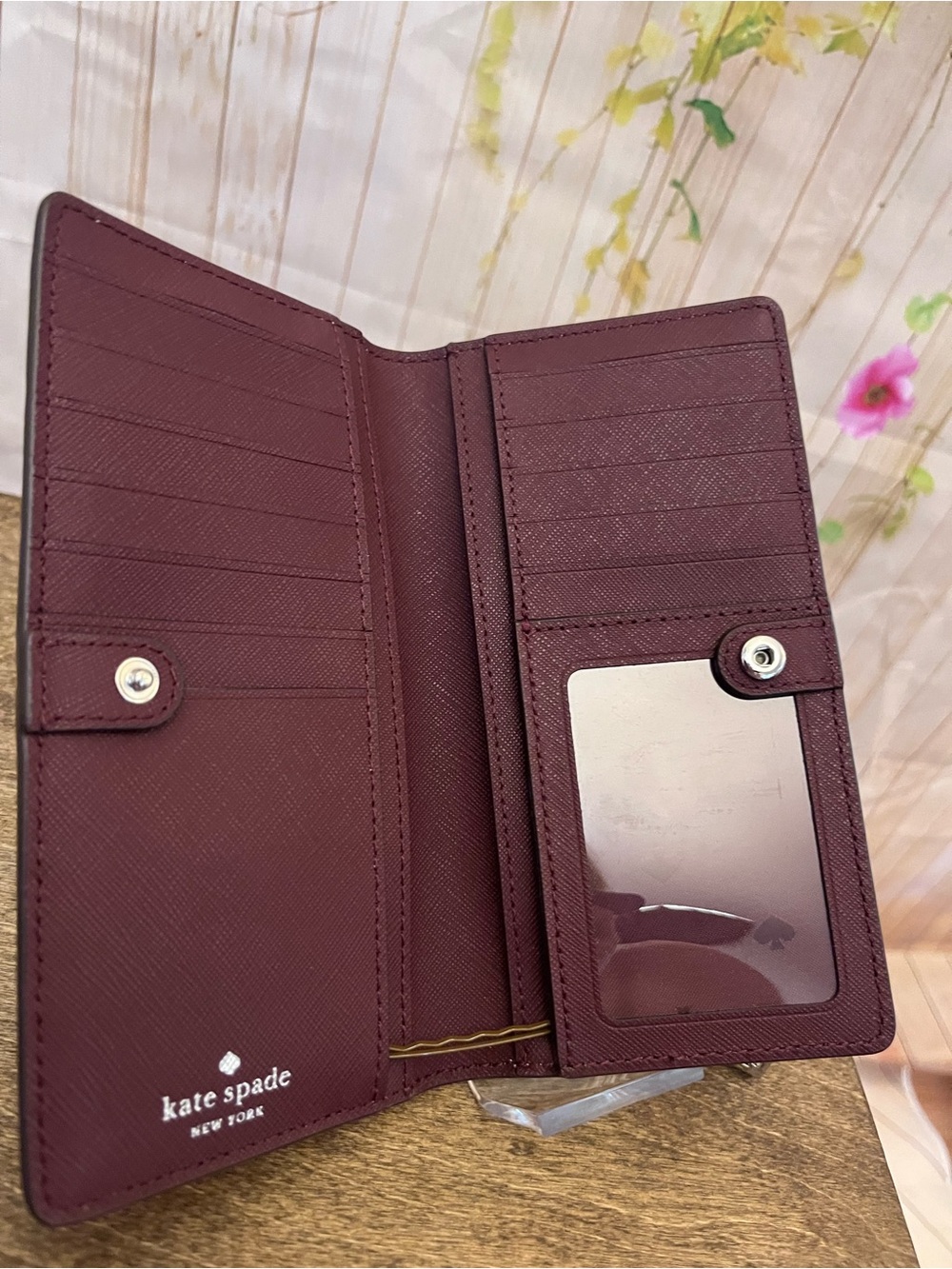 kate spade Large Slim Bifold Leather Wallet - Picture 8 of 12